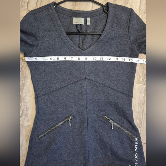 Athleta Dark Gray Long Sleeve Dress - Picture 5 of 6